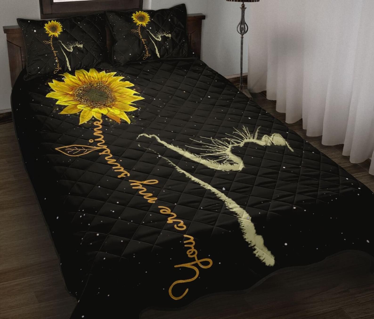 Sunflower Cotton Bed Sheets Spread Comforter Duvet Cover Bedding Sets