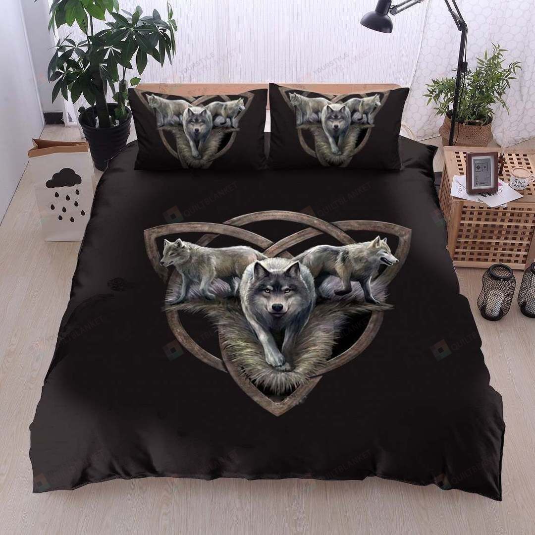 Wolf Cotton Bed Sheets Spread Comforter Duvet Cover Bedding Sets