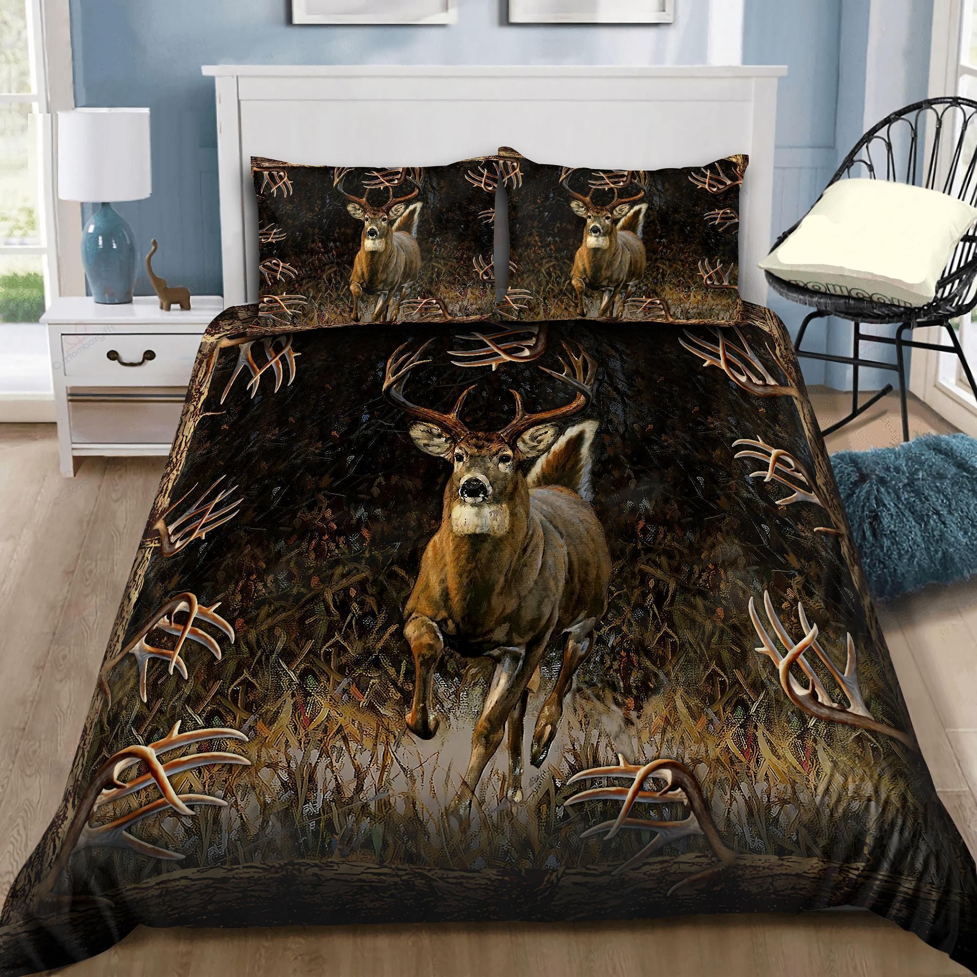 Deer Bedding Set Bed Sheets Spread Comforter Duvet Cover Bedding Sets