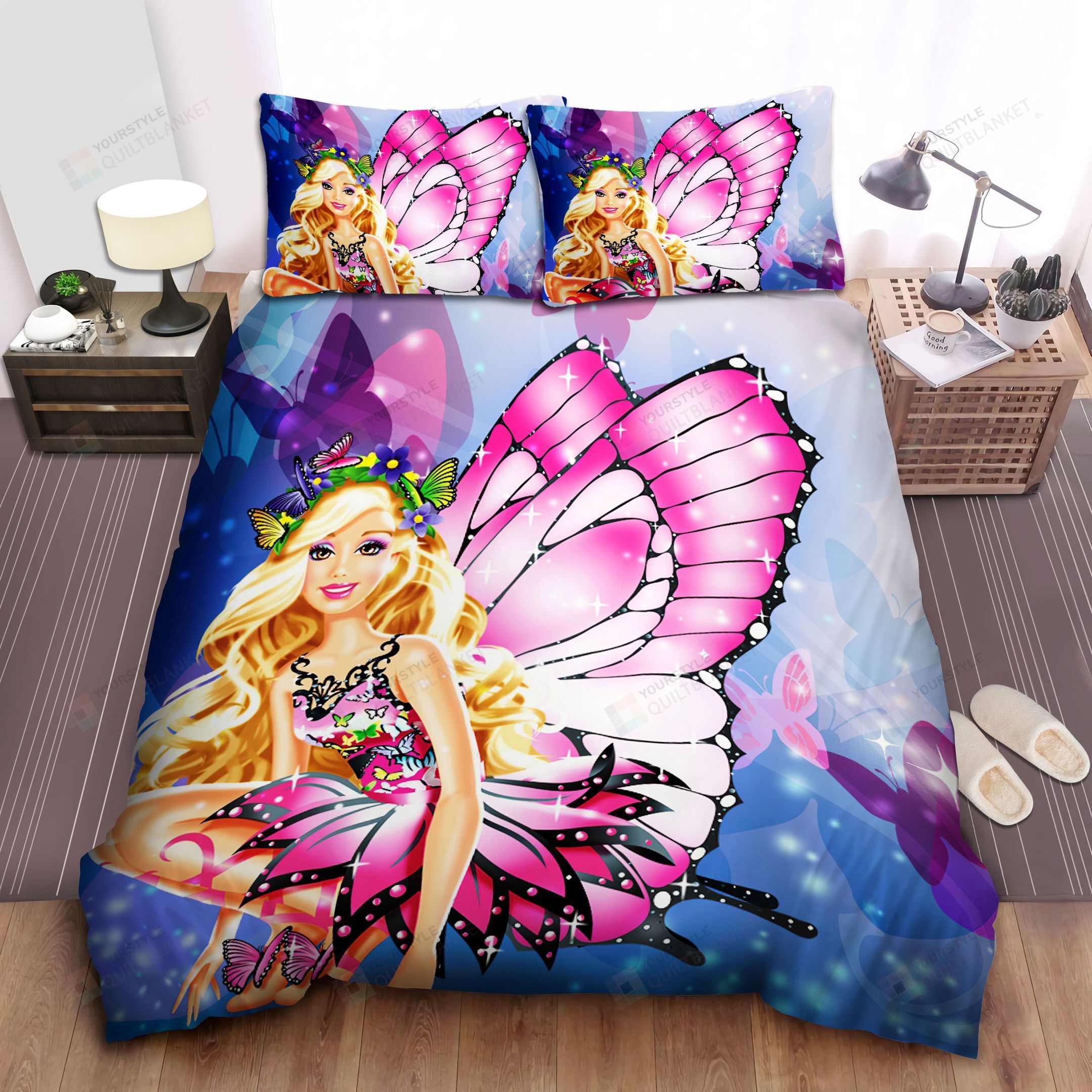 Barbie Angel Bed Sheets Spread Comforter Duvet Cover Bedding Sets