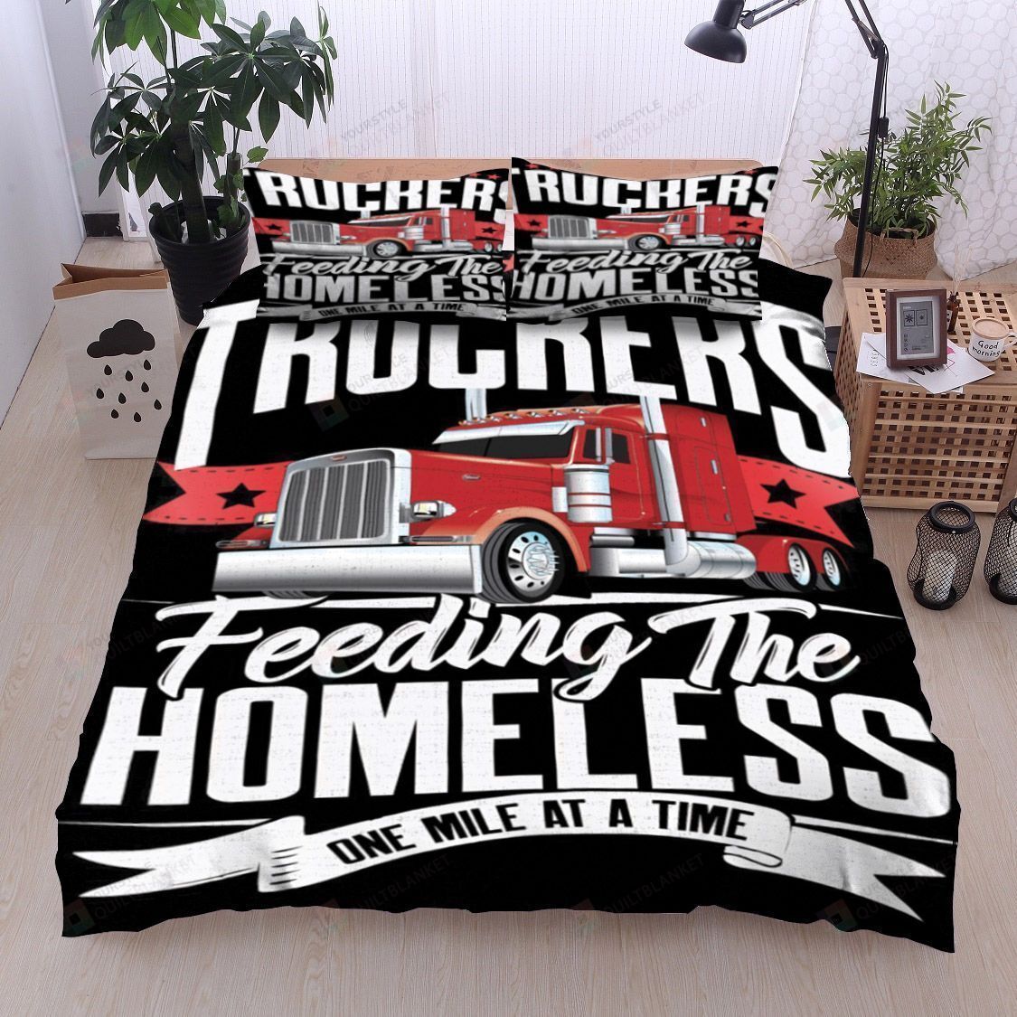 Truck Cotton Bed Sheets Spread Comforter Duvet Cover Bedding Sets