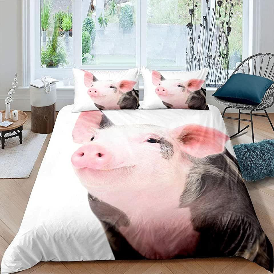 Pig Bedding Set Bed Sheets Spread Comforter Duvet Cover Bedding Sets