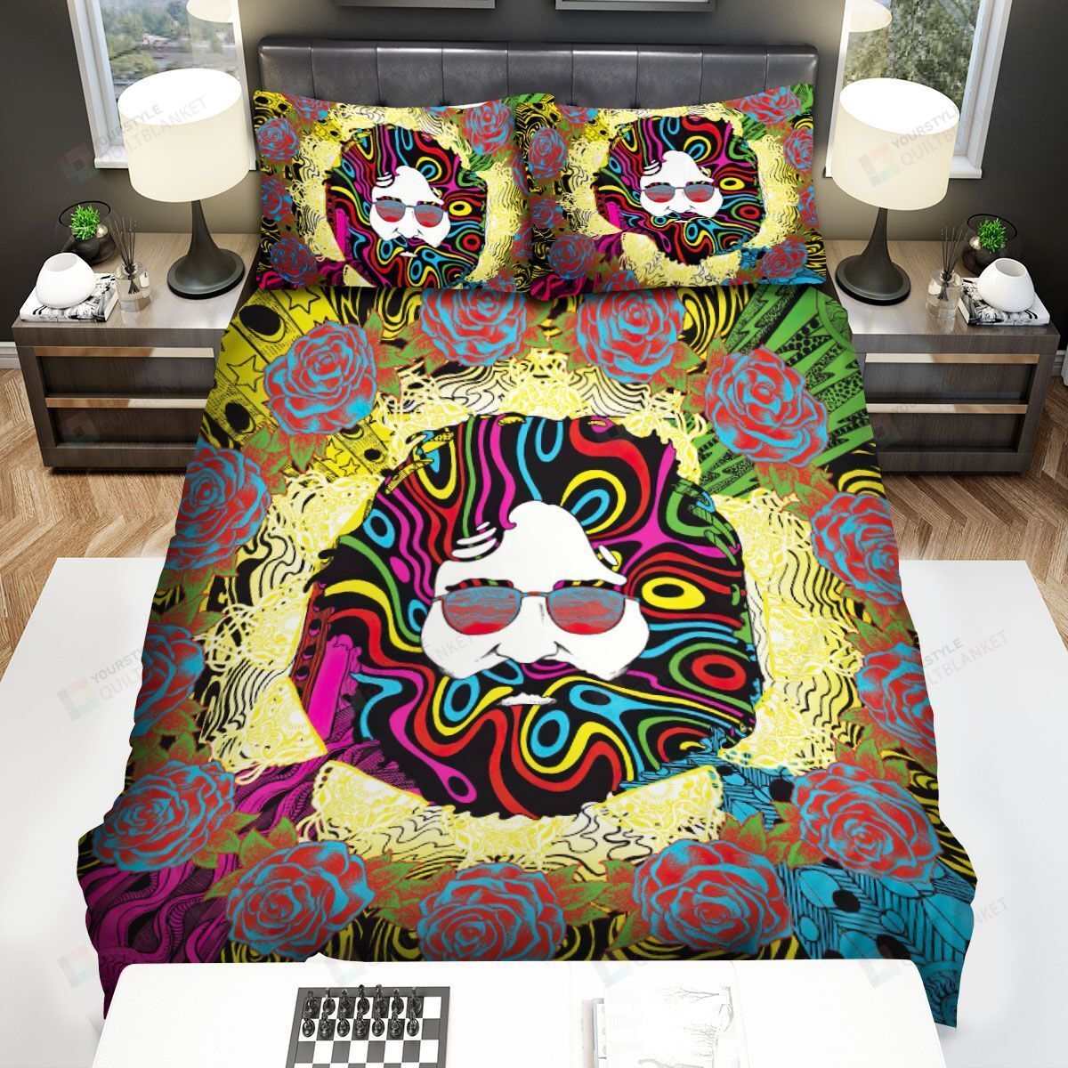 Jerry Garcia Bed Sheets Spread Comforter Duvet Cover Bedding Sets