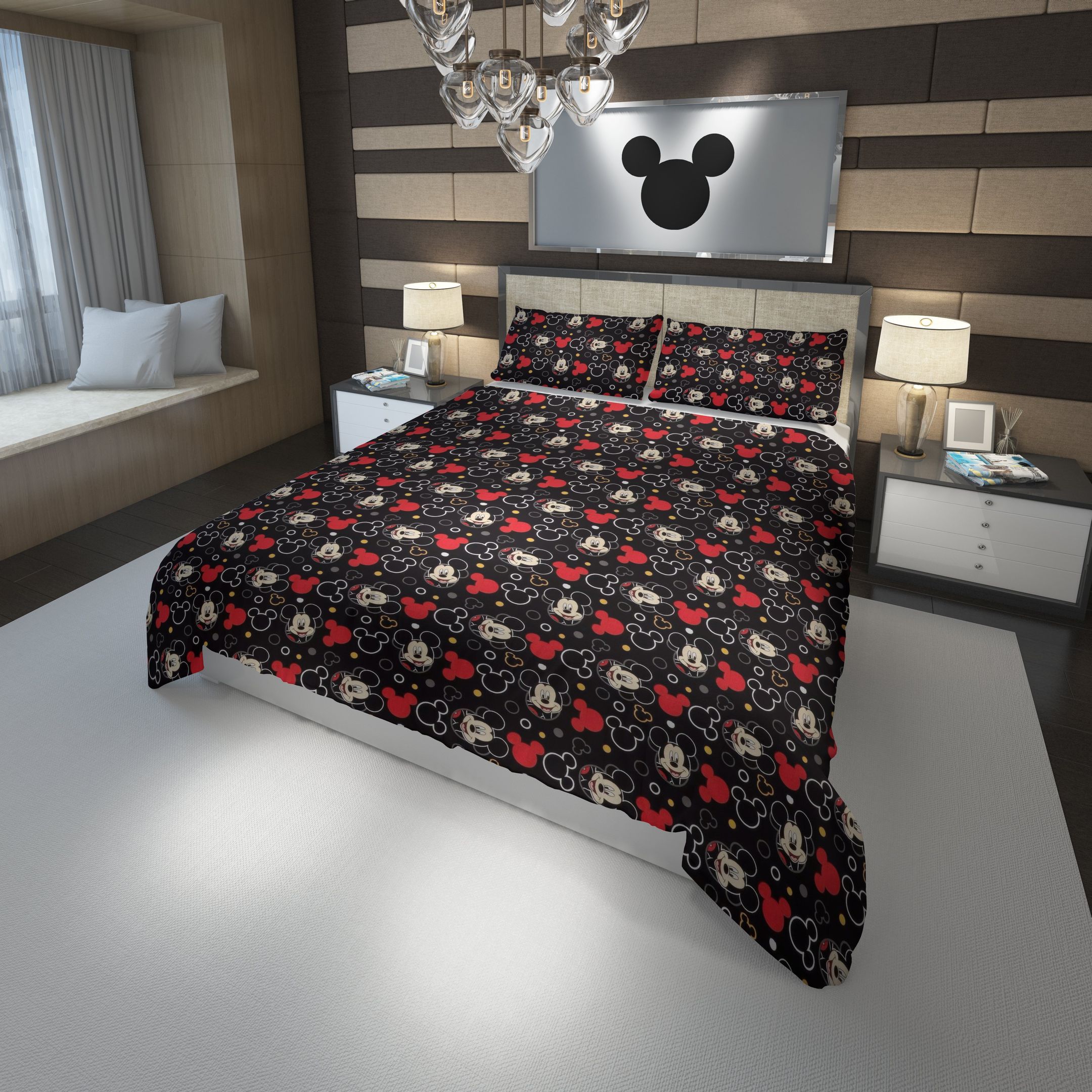 Disney ? Mickey Mouse Custom Bedding Set #2 (Duvet Cover & Pillowcases)
