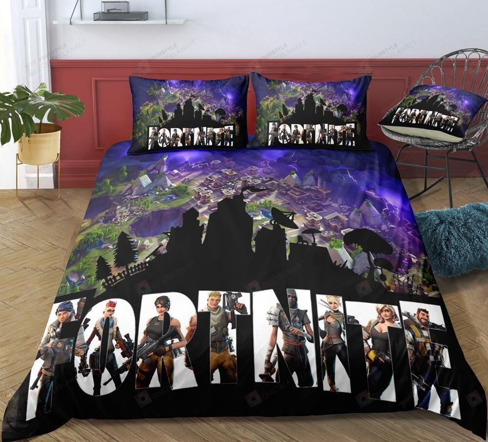 Topdown Fortnite Gamer Duvet Cover Bedding Set
