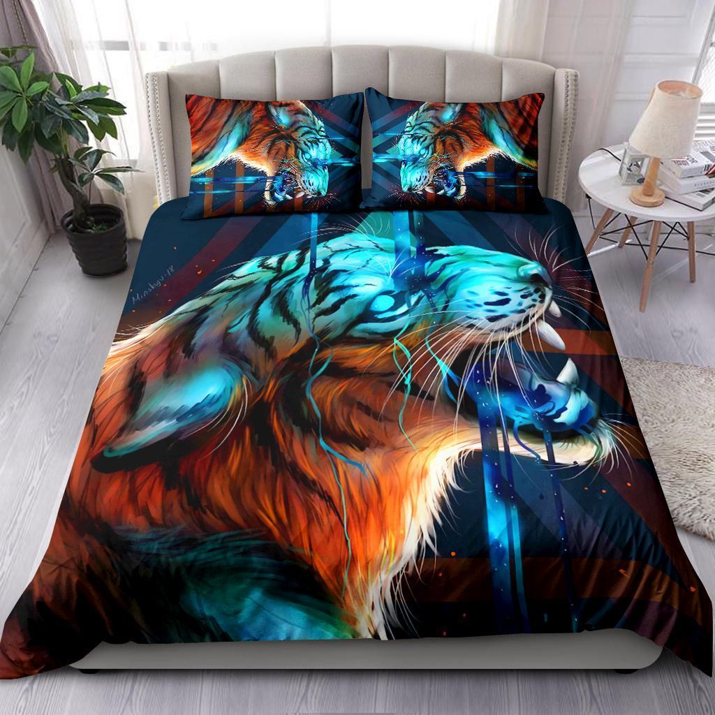 Tiger Bedding Set Bed Sheets Spread Comforter Duvet Cover Bedding Sets