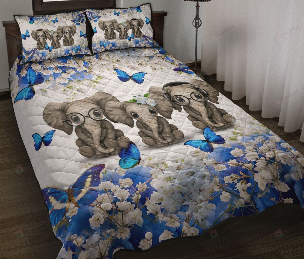 Elephant Quilt Bedding Set