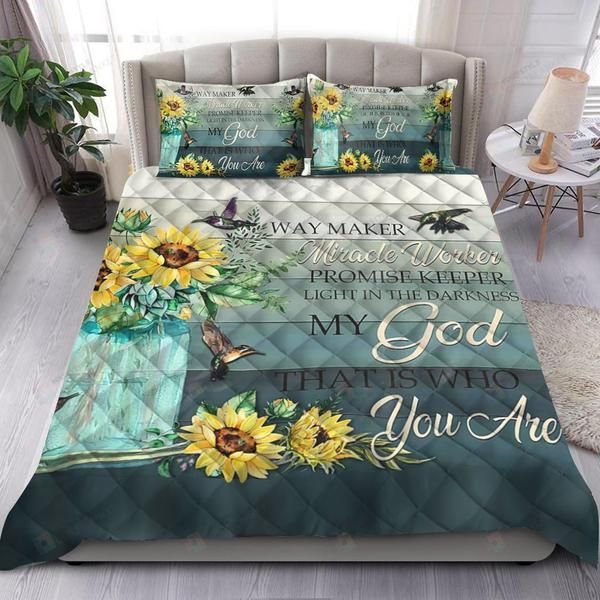 Miracle Worker My God Jesus Quilt Bedding Set