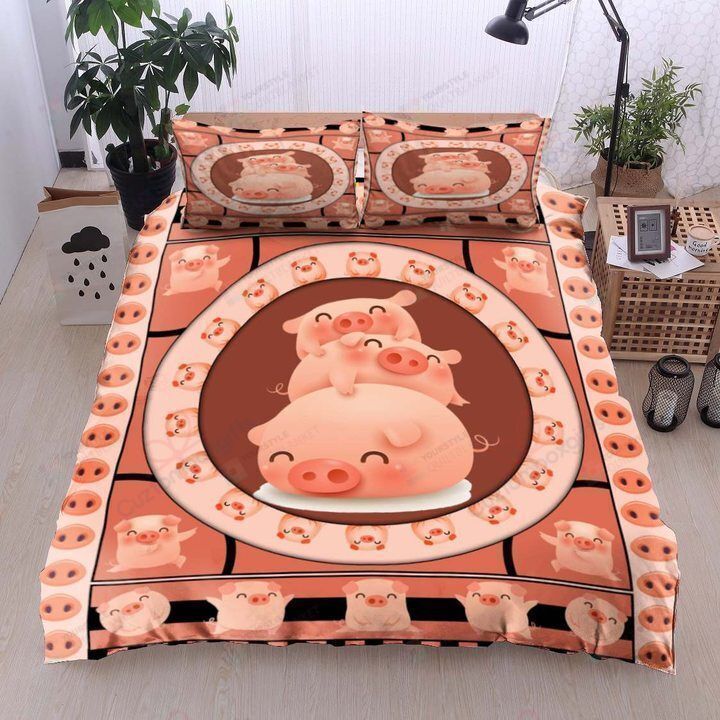 Pig Happy Bedding Set (Duvet Cover & Pillow Cases)