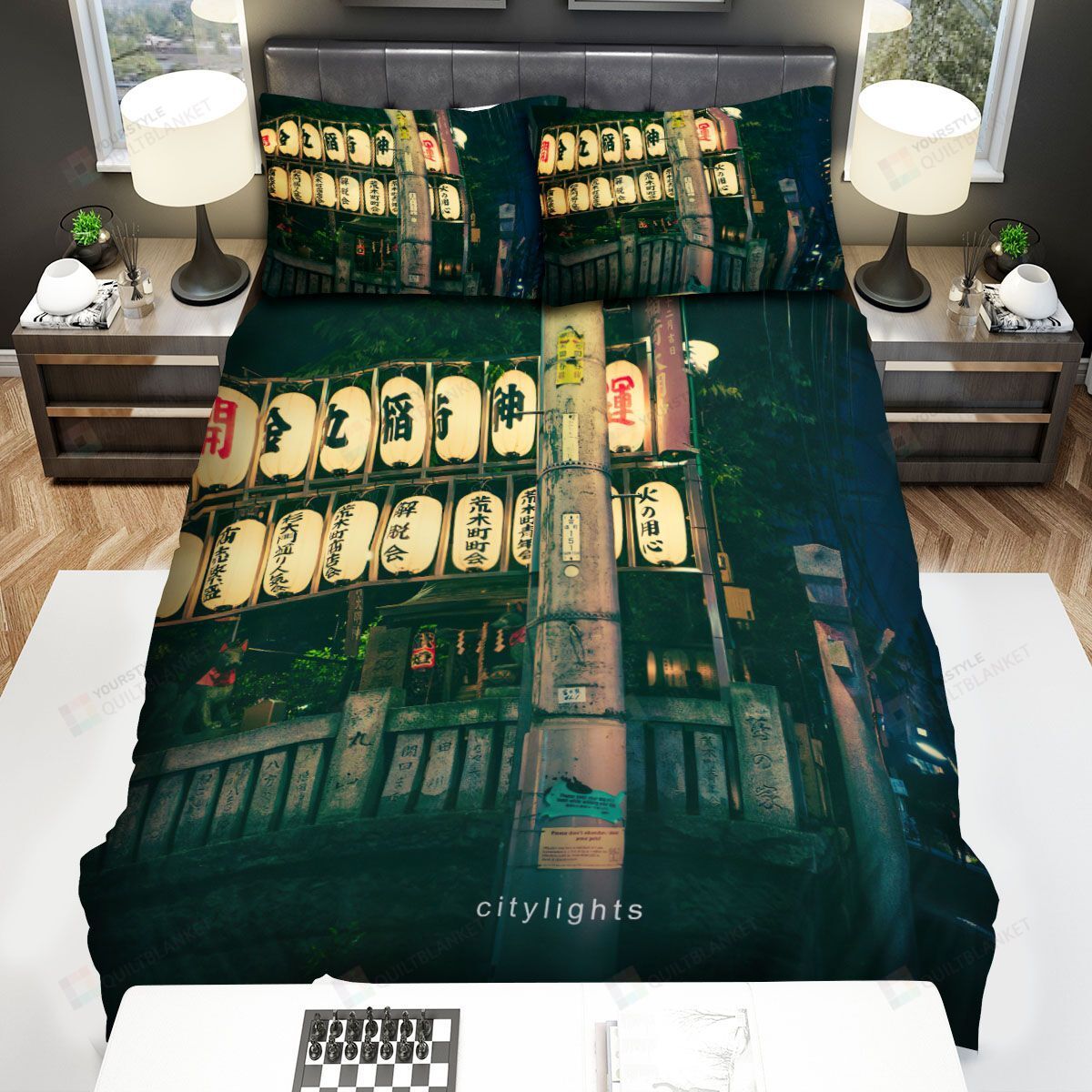 Idealism Citylights Bed Sheets Spread Comforter Duvet Cover Bedding Sets