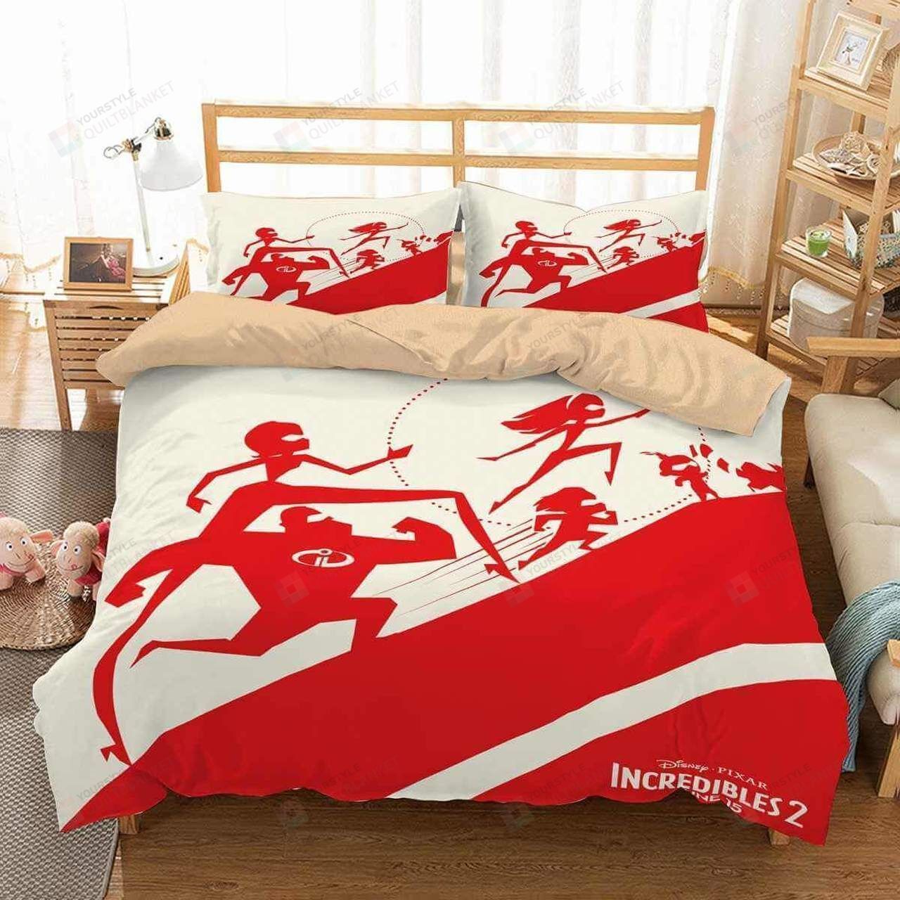 3d Incredibles 2 Duvet Cover Bedding Set