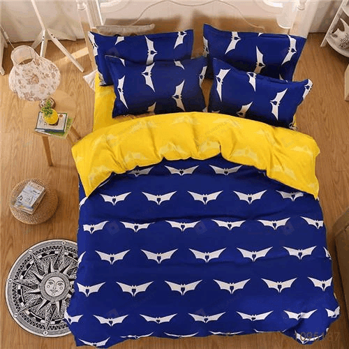 Bat Cotton Bed Sheets Spread Comforter Duvet Cover Bedding Sets