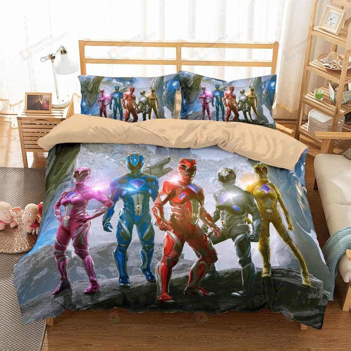 3d Power Rangers Duvet Cover Bedding Set