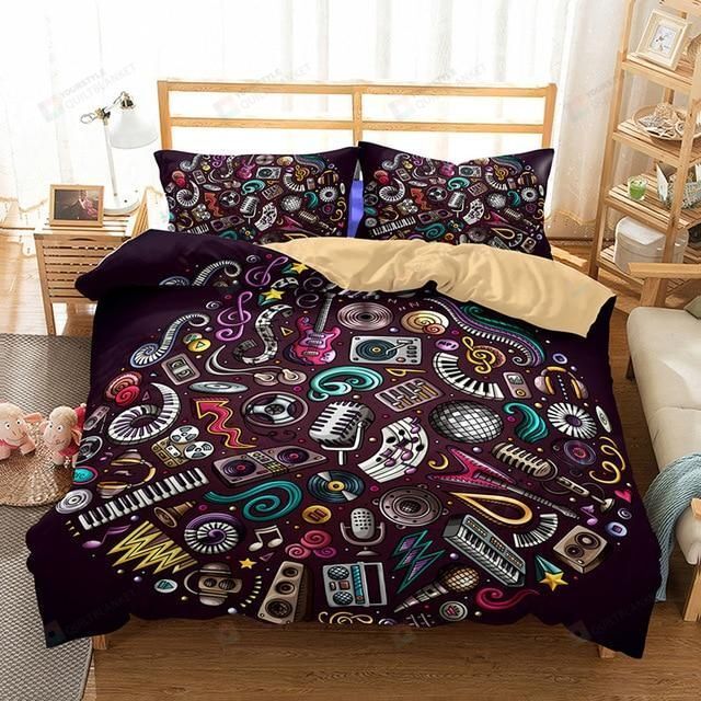 Guitar Bed Sheets Duvet Cover Bedding Set