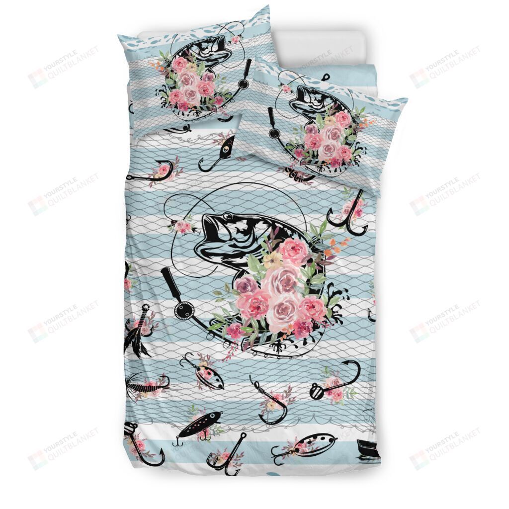 Fishing And Flower Bedding Set Cotton Bed Sheets Spread Comforter Duvet Cover Bedding Sets