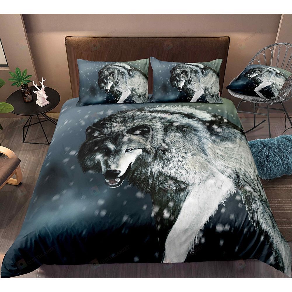 Wolf Bedding Set Bed Sheets Spread Comforter Duvet Cover Bedding Sets