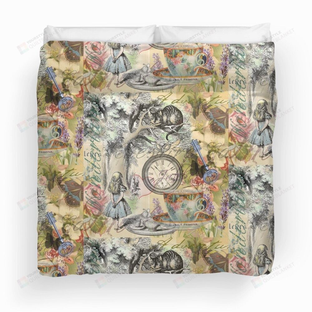 Cheshire Cat Alice In Wonderland Duvet Cover Bedding Set