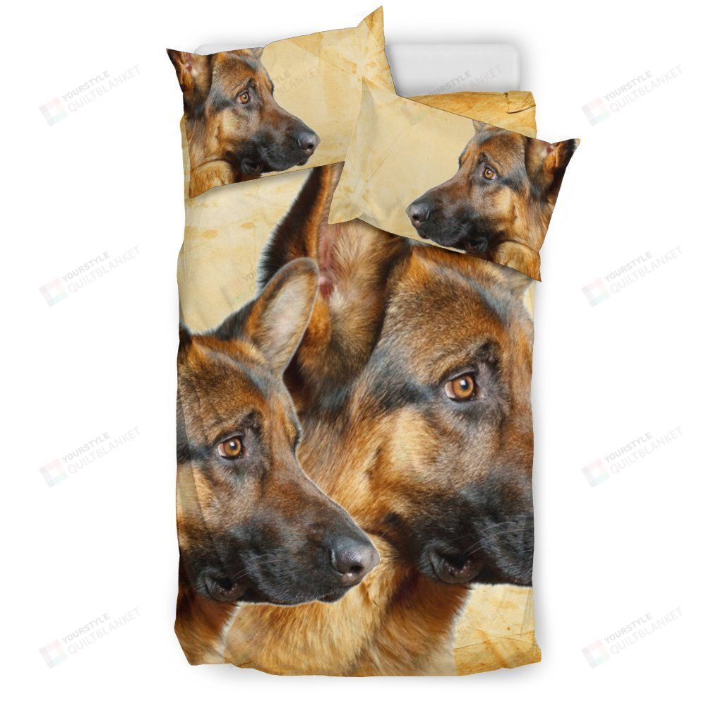 Amazing German Shepherd Print Bedding Set Bed Sheets Spread Comforter Duvet Cover Bedding Sets