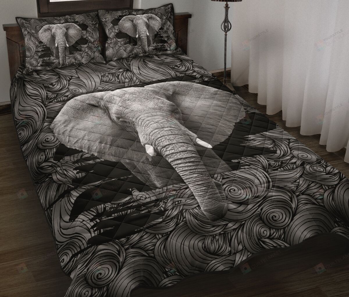 Elephant Quilt Bedding Set