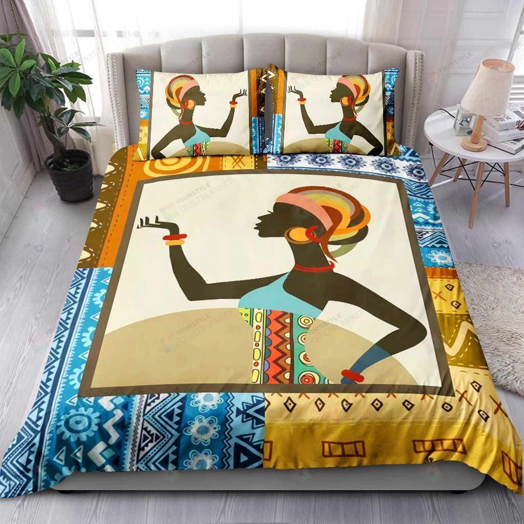 African Woman Bedding Set Bed Sheets Spread Comforter Duvet Cover Bedding Sets