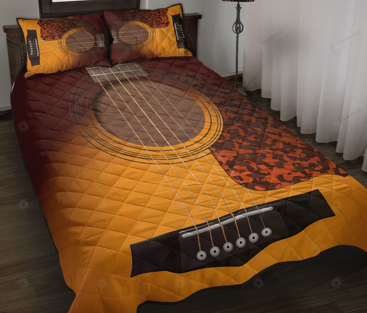 Guitar Quilt Bedding Set