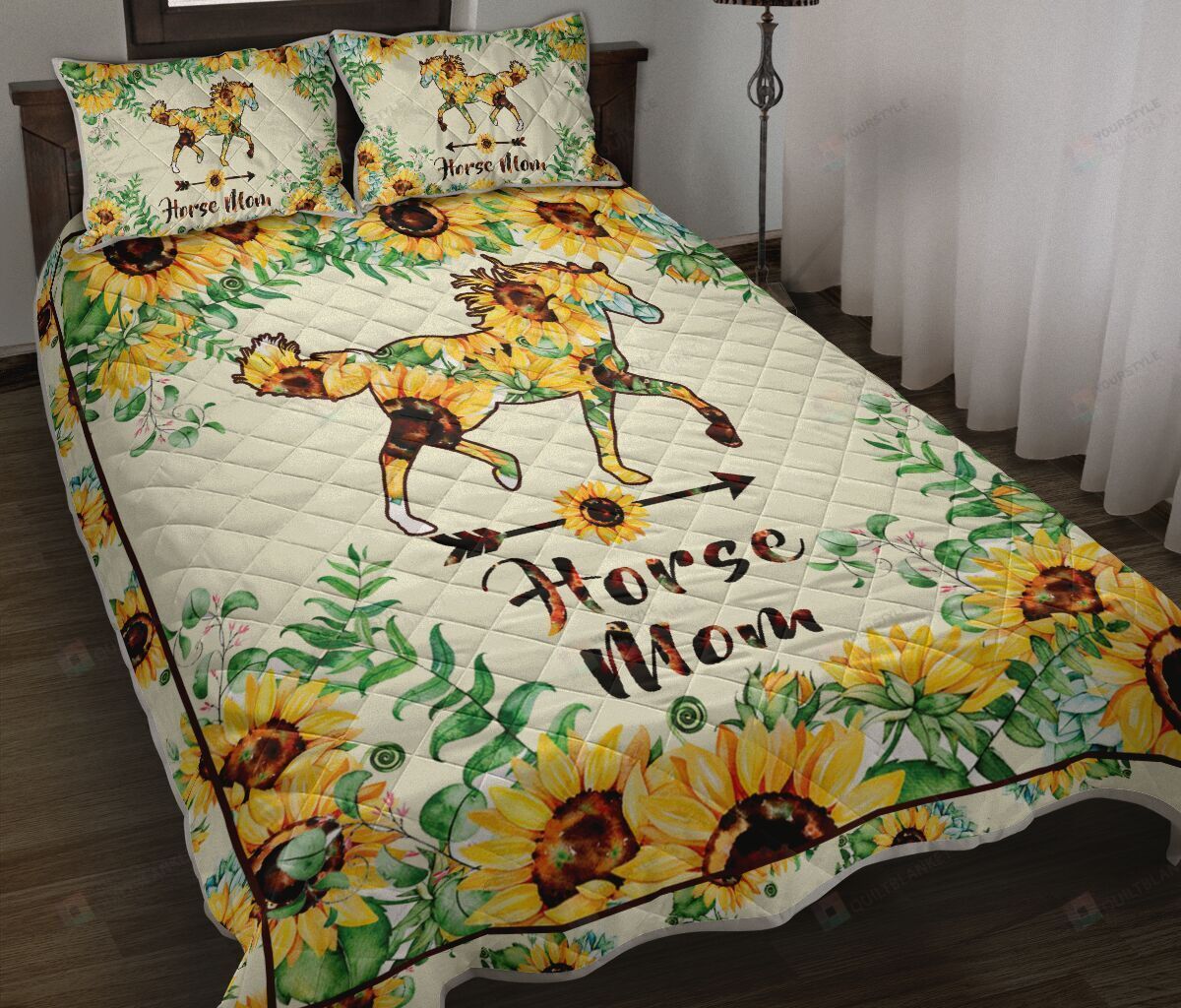 Horse Mom Quilt Bedding Set