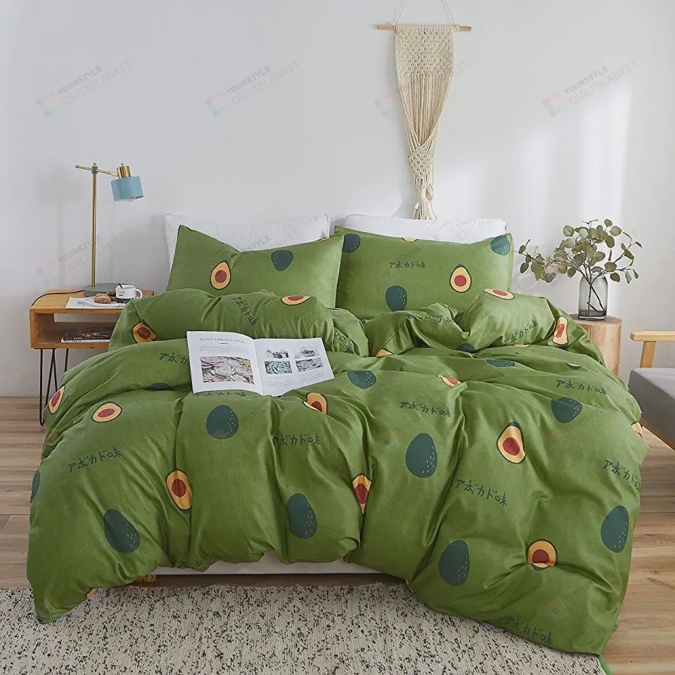 Avocado Bedding Set Style 2 (Duvet Cover & Pillow Cases)