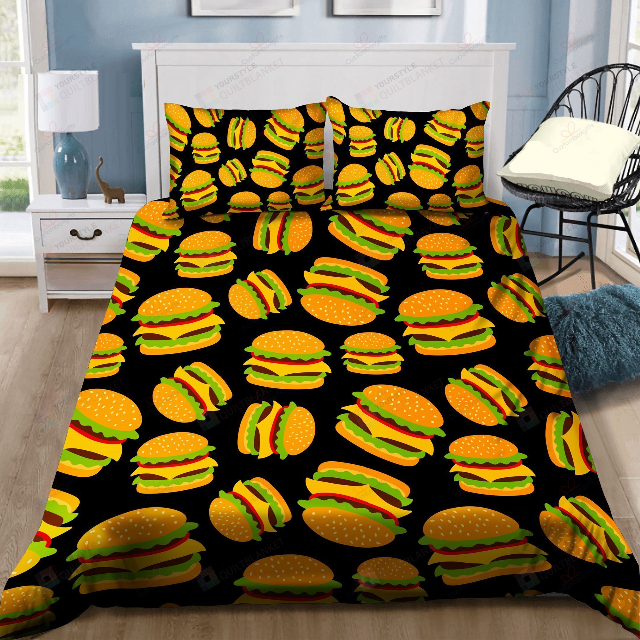 Hamburger Bedding Sets (Duvet Cover & Pillow Cases)
