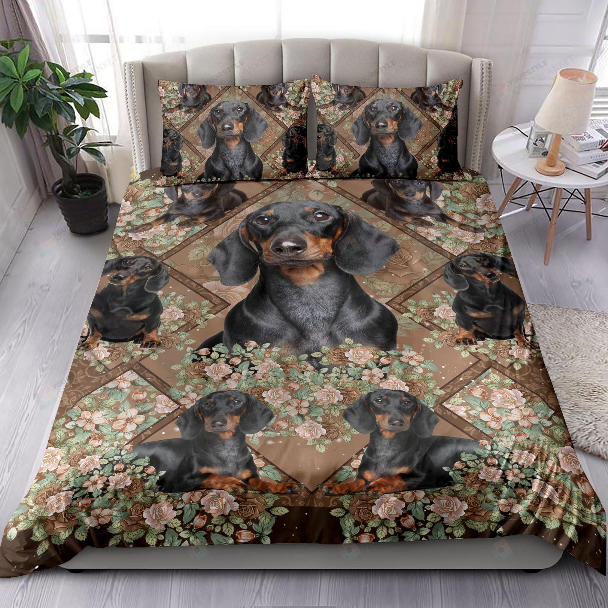 Dachshund Dog Bedding Set Bed Sheets Spread Comforter Duvet Cover Bedding Sets