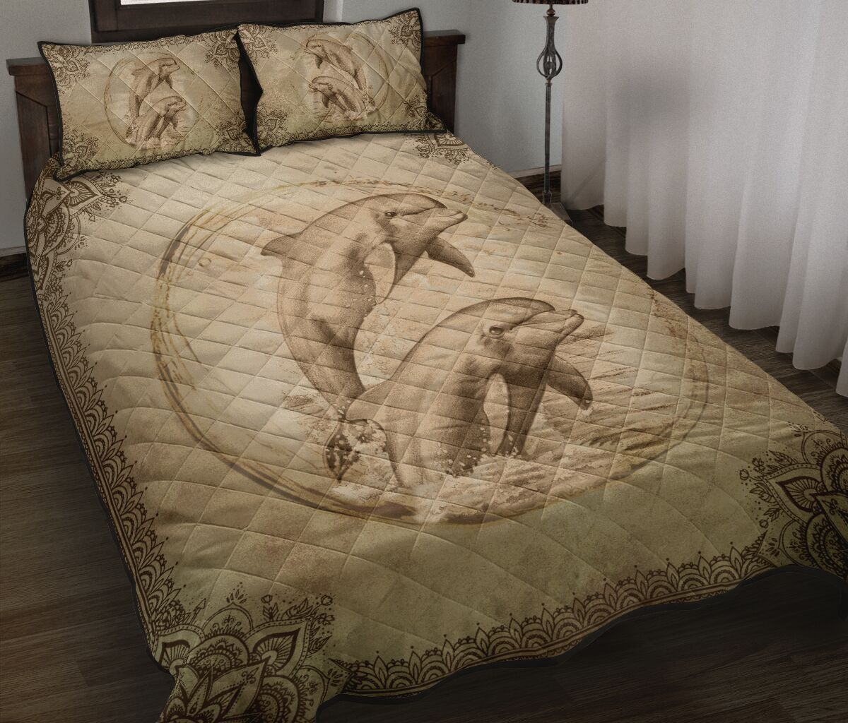 Dolphin Quilt Bedding Set