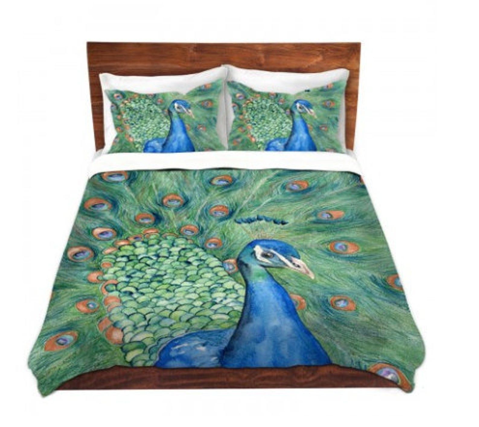 Peacock Bedding Set Bed Sheets Spread Comforter Duvet Cover Bedding Sets