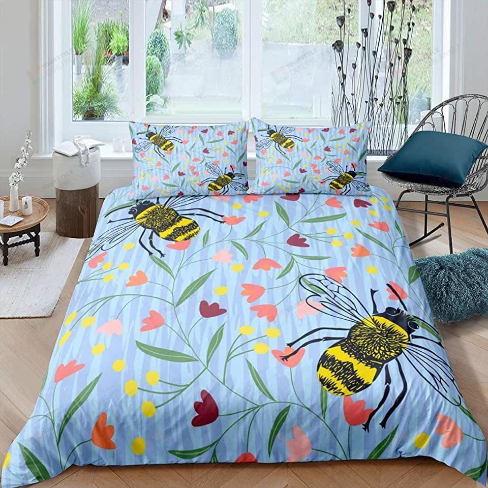 Bees Bed Sheets Duvet Cover Bedding Sets