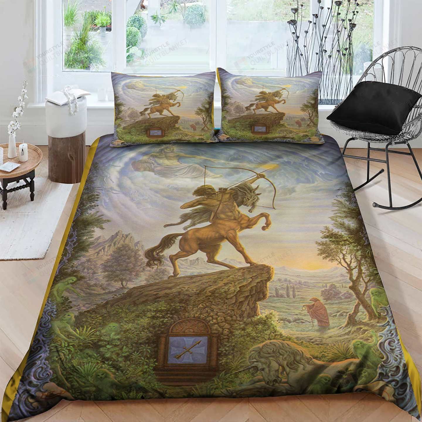 Sagittarius Cotton Bed Sheets Spread Comforter Duvet Cover Bedding Sets