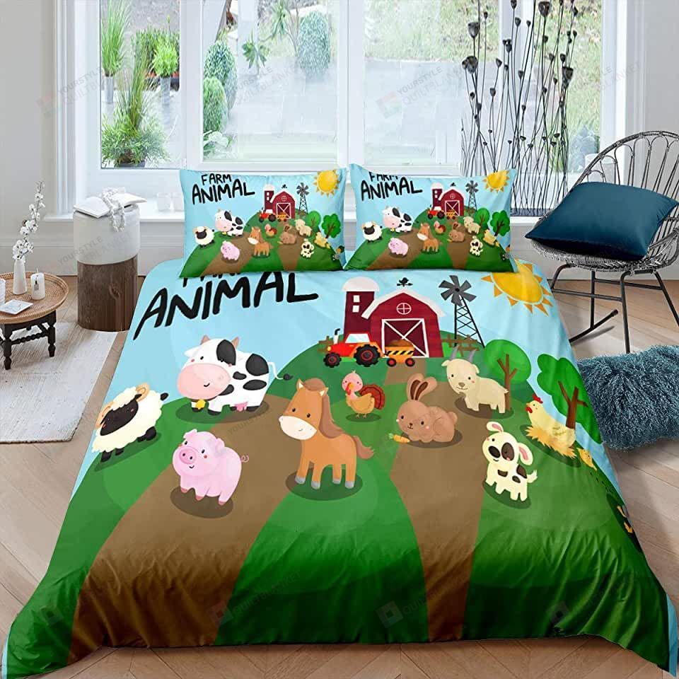 Farm Animal Bedding Set Bed Sheets Spread Comforter Duvet Cover Bedding Sets