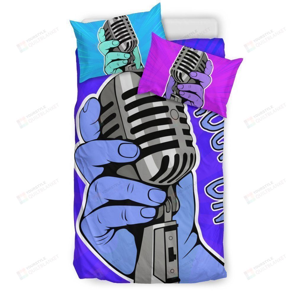 Rock On Bedding Set For Music Freaks Bed Sheets Spread Comforter Duvet Cover Bedding Sets