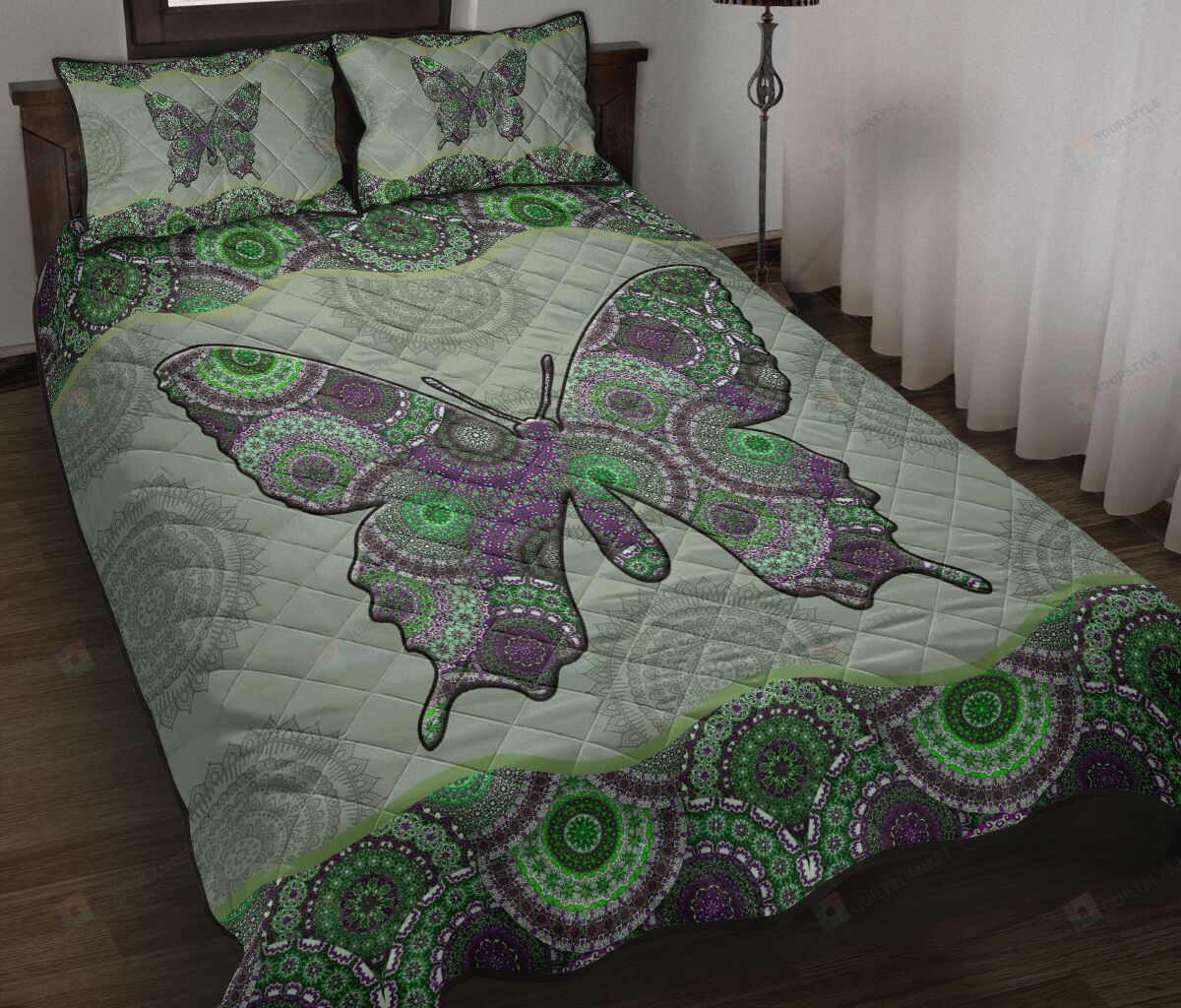 Butterfly Quilt Bedding Set