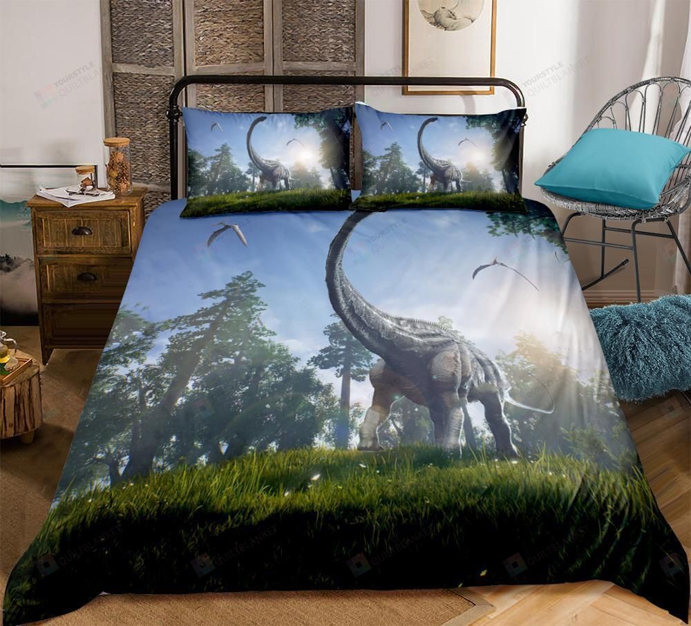 Dinosaur Bed Sheets Duvet Cover Bedding Set