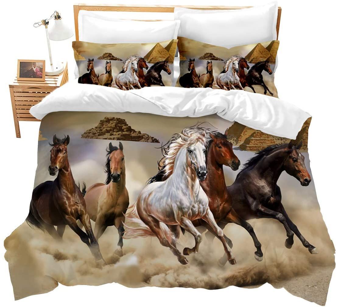 Horses Running Bedding Set Bed Sheet Spread Comforter Duvet Cover Bedding Sets