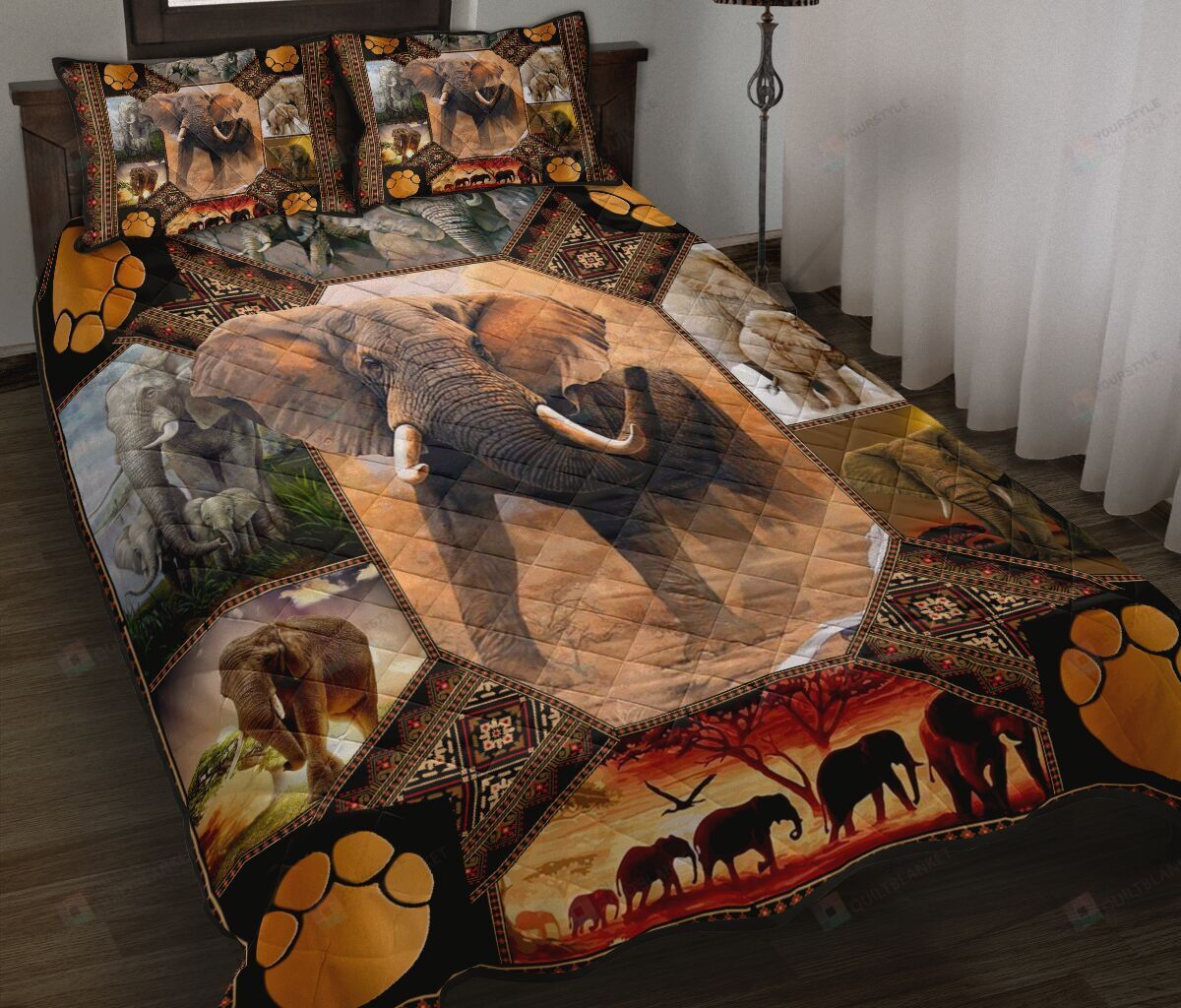 Elephant Quilt Bedding Set