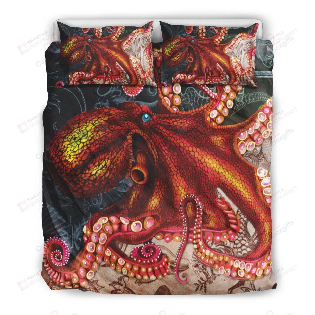 Octopus Bedding Set Bed Sheets Spread Comforter Duvet Cover Bedding Sets