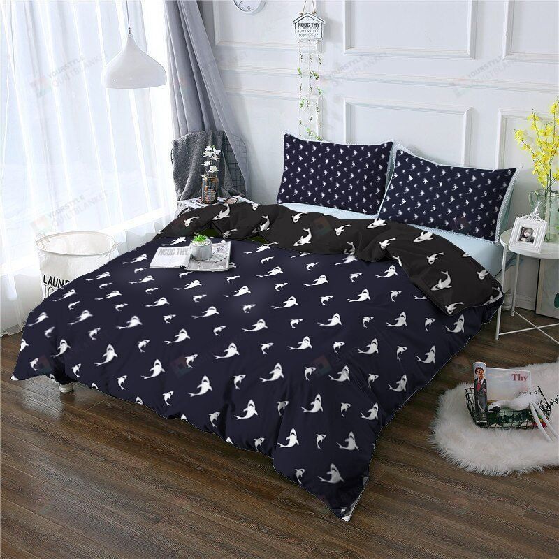 Shark Cotton Bed Sheets Spread Comforter Duvet Cover Bedding Sets