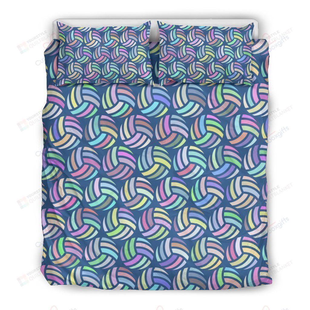 Volleyball Pattern Bedding Set Bed Sheets Spread Comforter Duvet Cover Bedding Sets