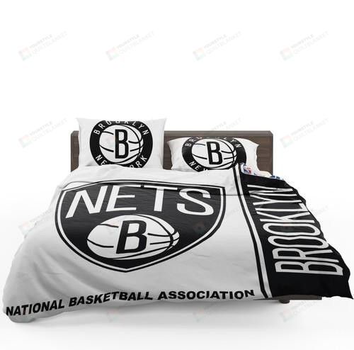 Brooklyn Nets Nba Basketball Duvet Cover Bedding Set