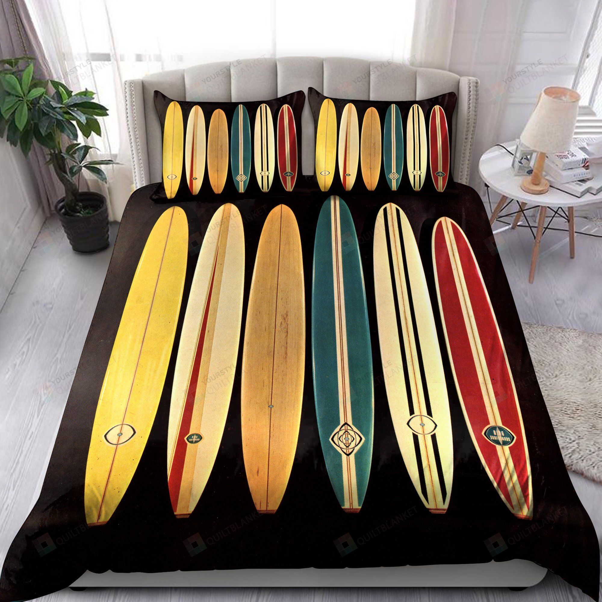 Surfboard Bedding Set Bed Sheets Spread Comforter Duvet Cover Bedding Sets