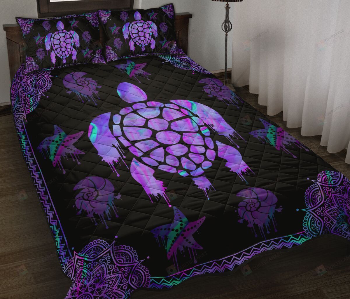 Turtle Quilt Bedding Set