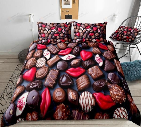 Chocolate Cotton Bed Sheets Spread Comforter Duvet Cover Bedding Sets