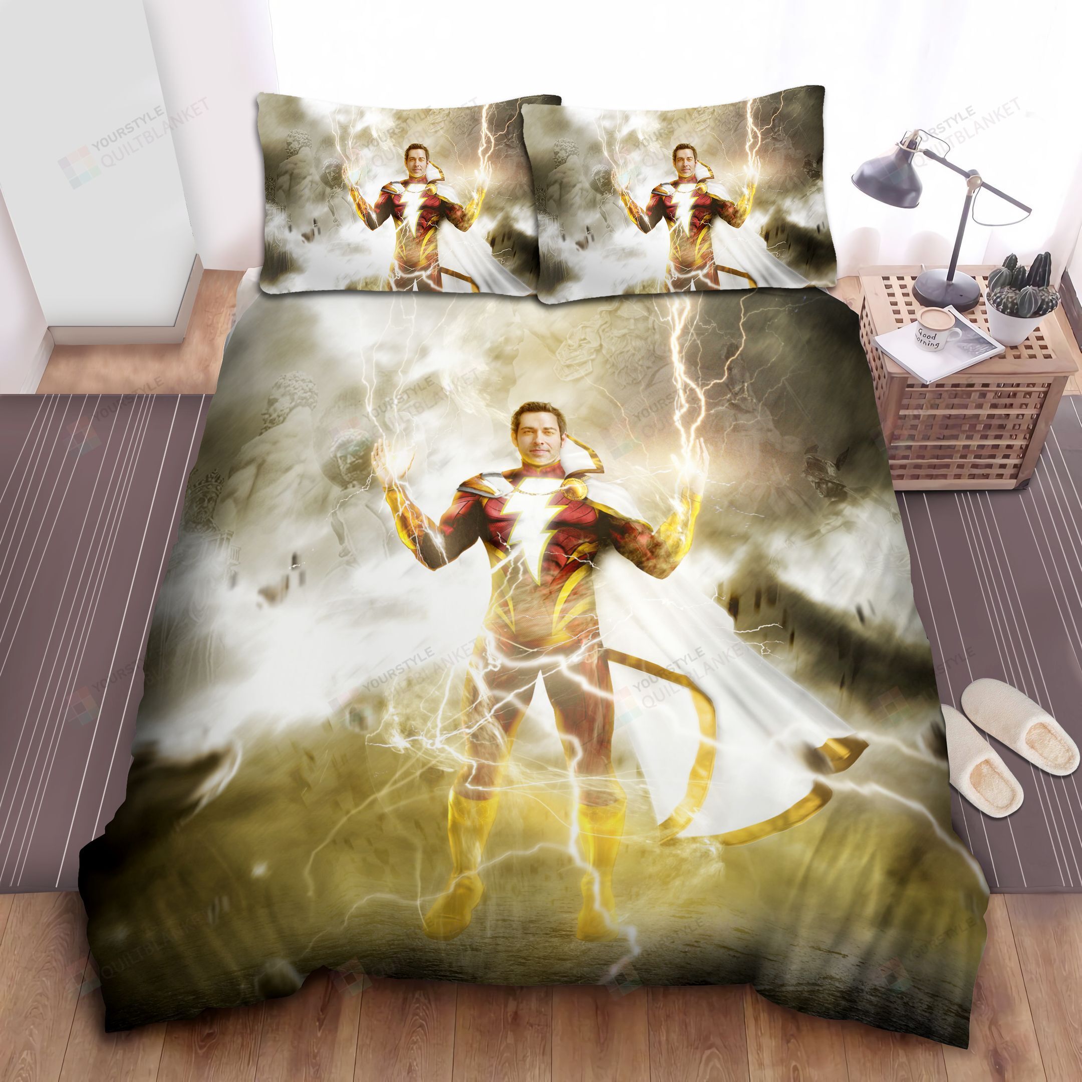 Shazam Lightning Bed Sheets Spread Comforter Duvet Cover Bedding Sets