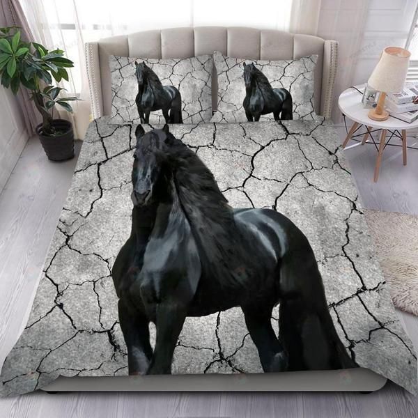Black Horse Bedding Set Cotton Bed Sheets Spread Comforter Duvet Cover Bedding Sets