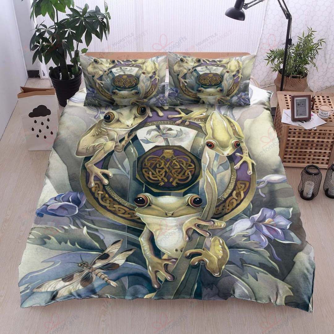 Frogs Bed Sheets Spread Duvet Cover Bedding Set