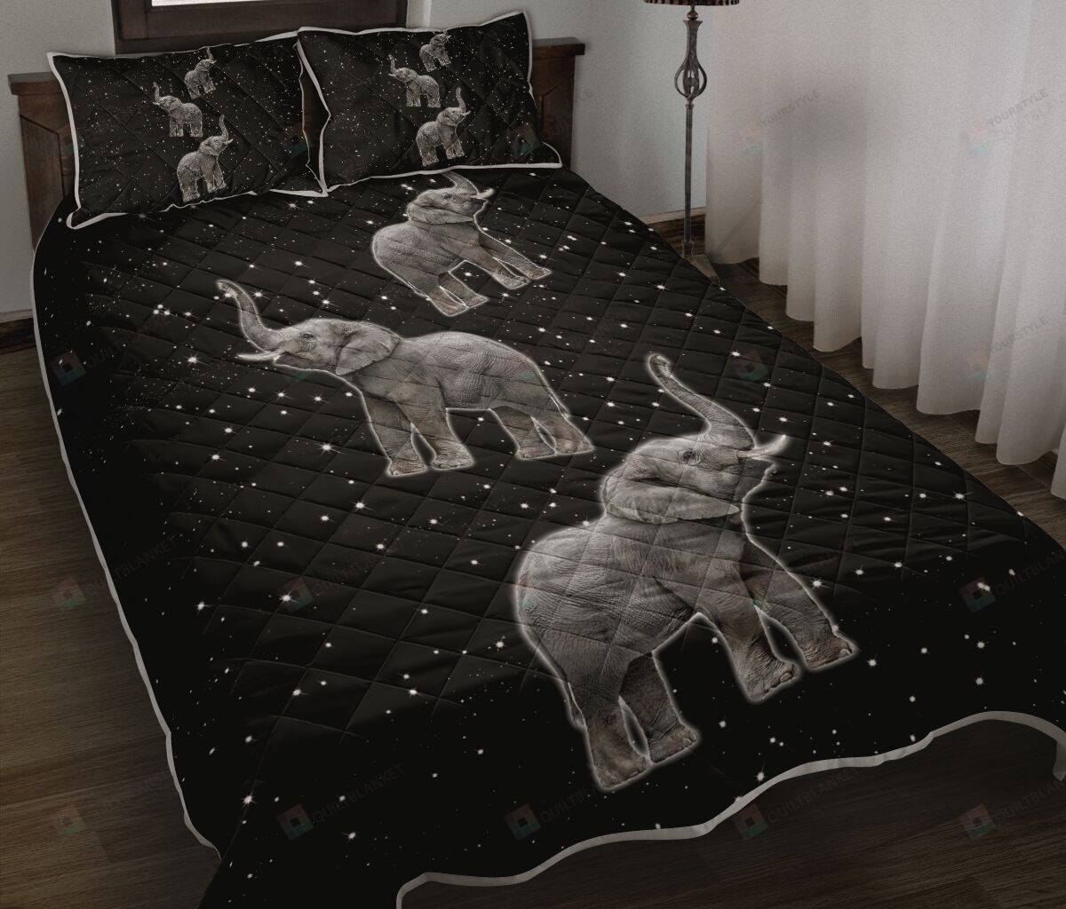 Elephant Quilt Bedding Set